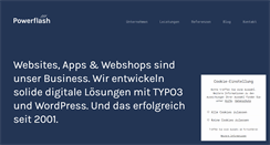 Desktop Screenshot of powerflash.at